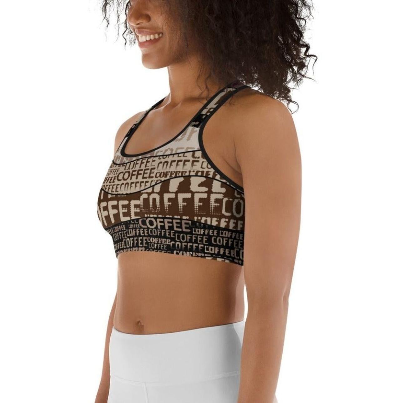 Coffee Sports Bra