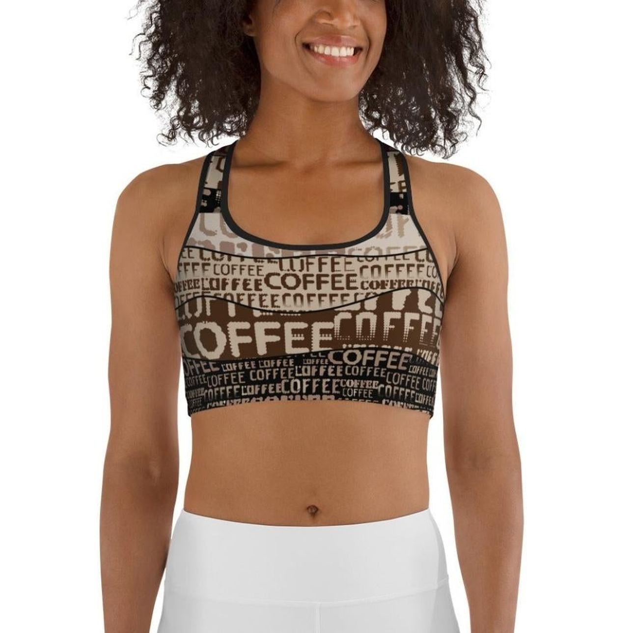 Coffee Sports Bra