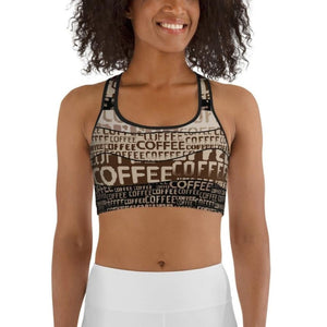 Coffee Sports Bra
