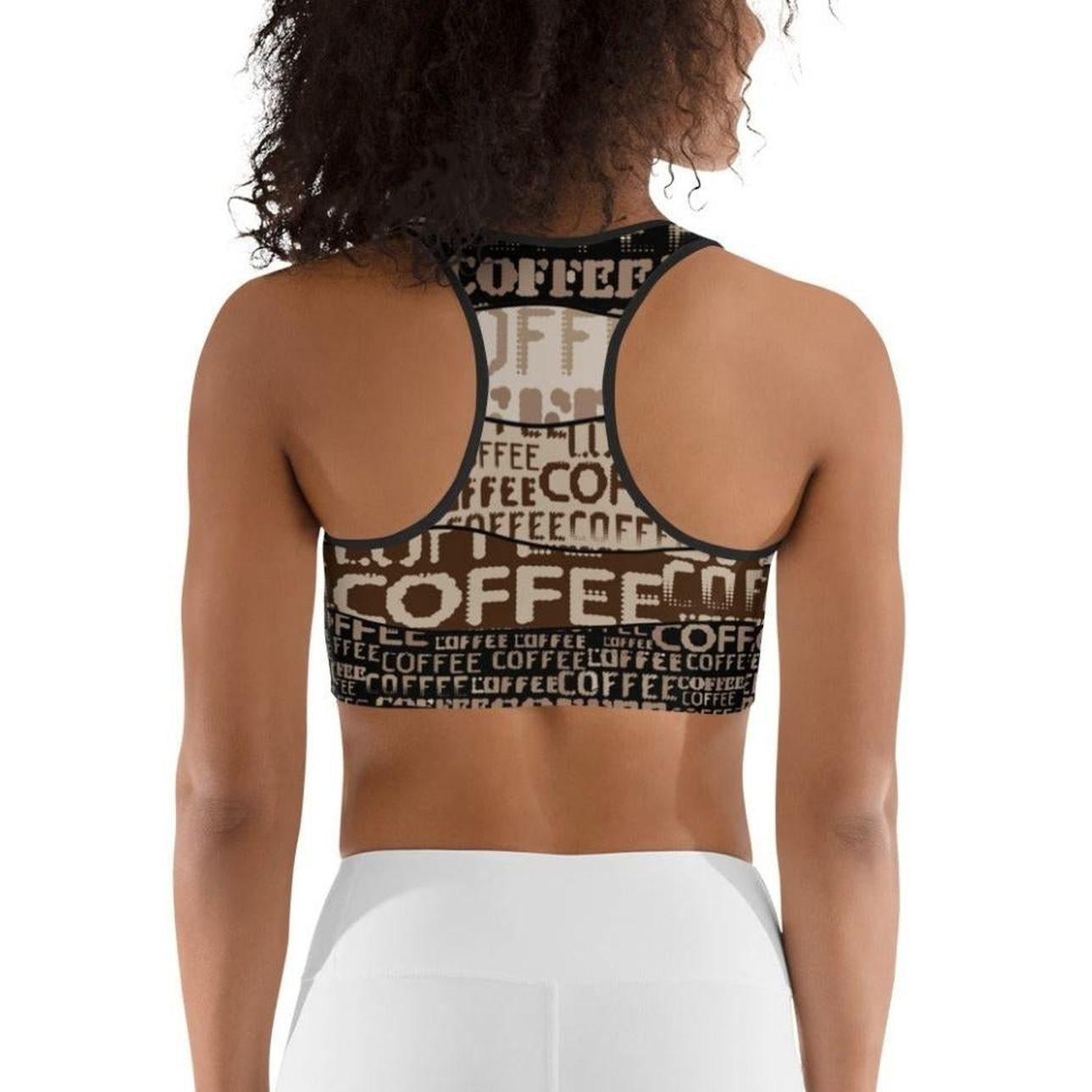 Coffee Sports Bra