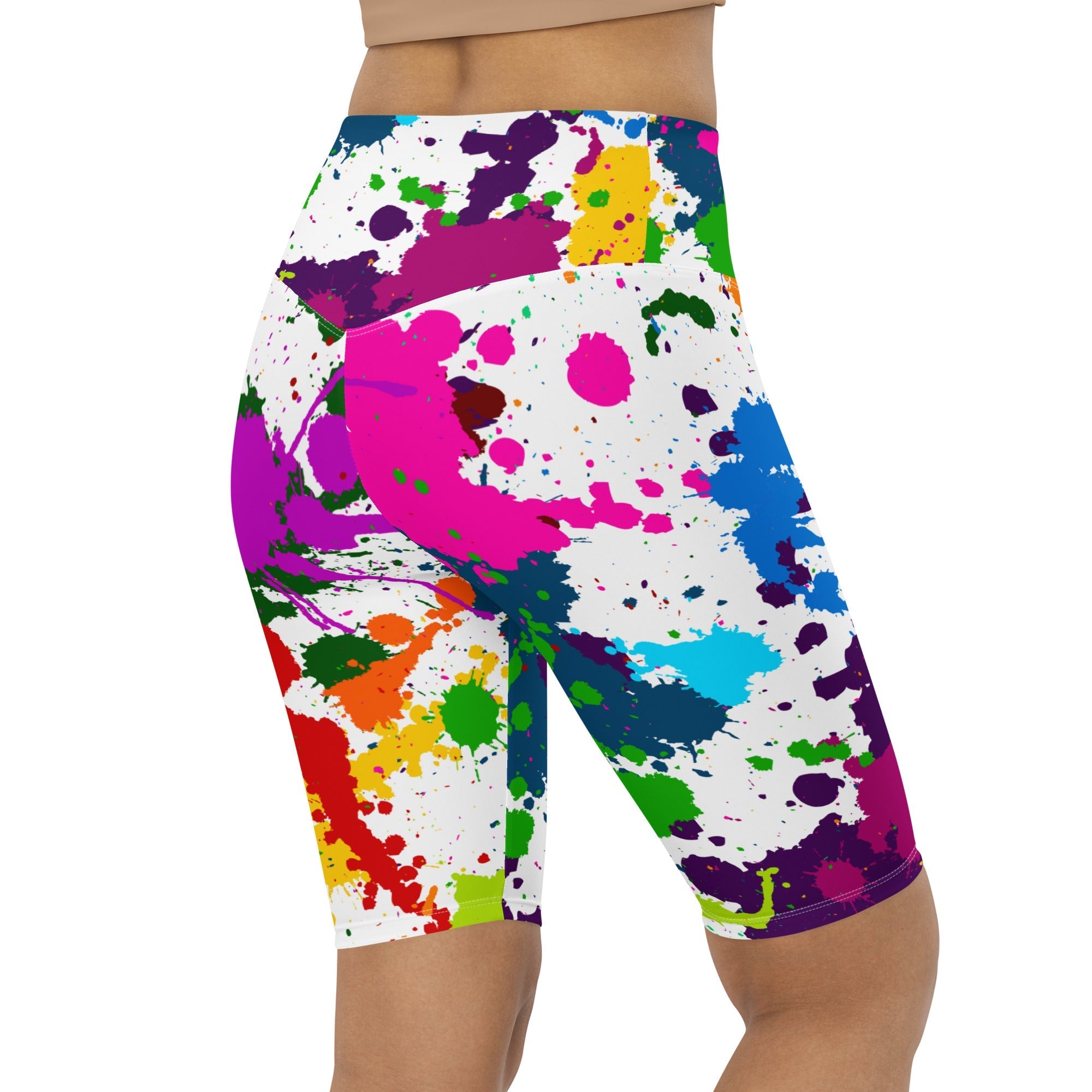 Color Splash Biker Shorts