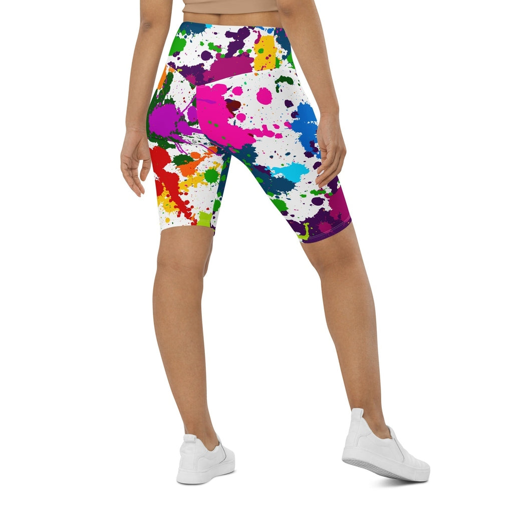 Color Splash Biker Shorts