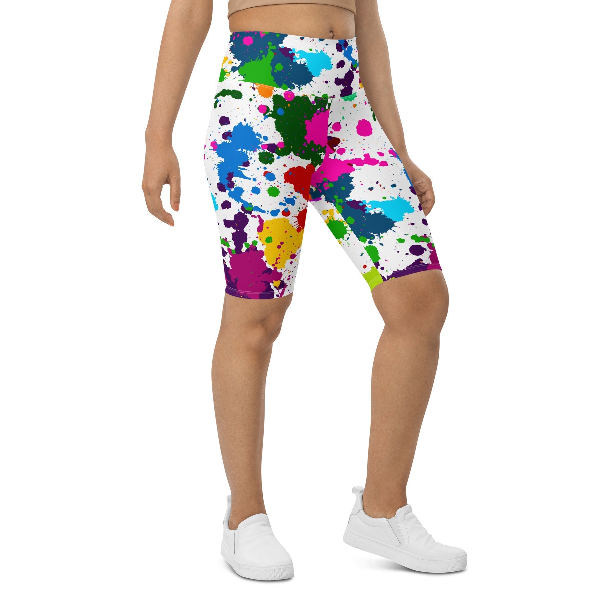 Color Splash Biker Shorts
