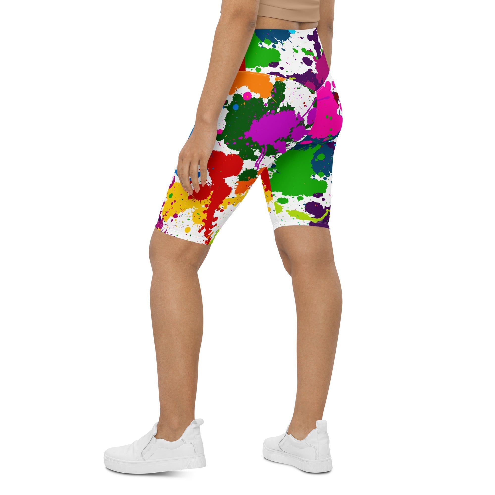 Color Splash Biker Shorts