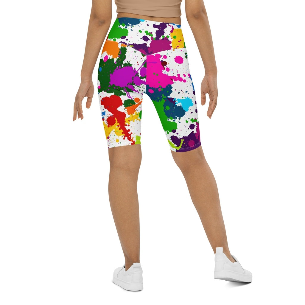 Color Splash Biker Shorts