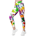 Color Splash Leggings With Pockets