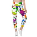 Color Splash Leggings With Pockets