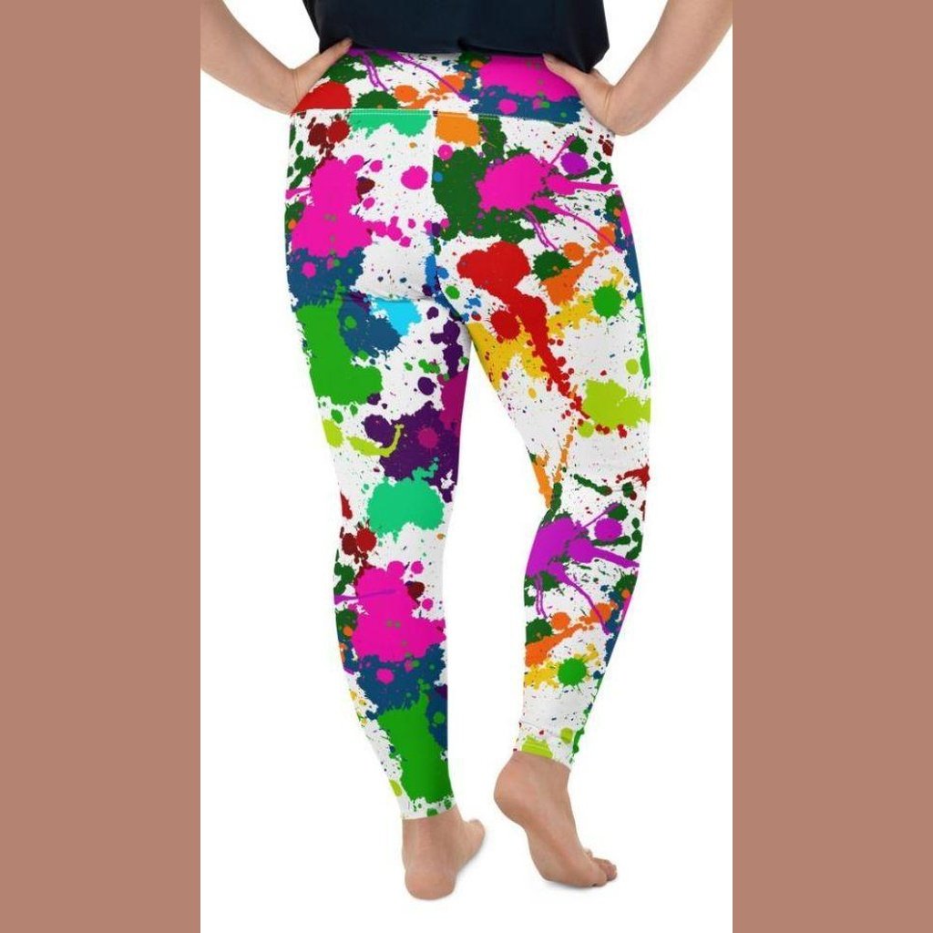 Color Splash Plus Size Leggings