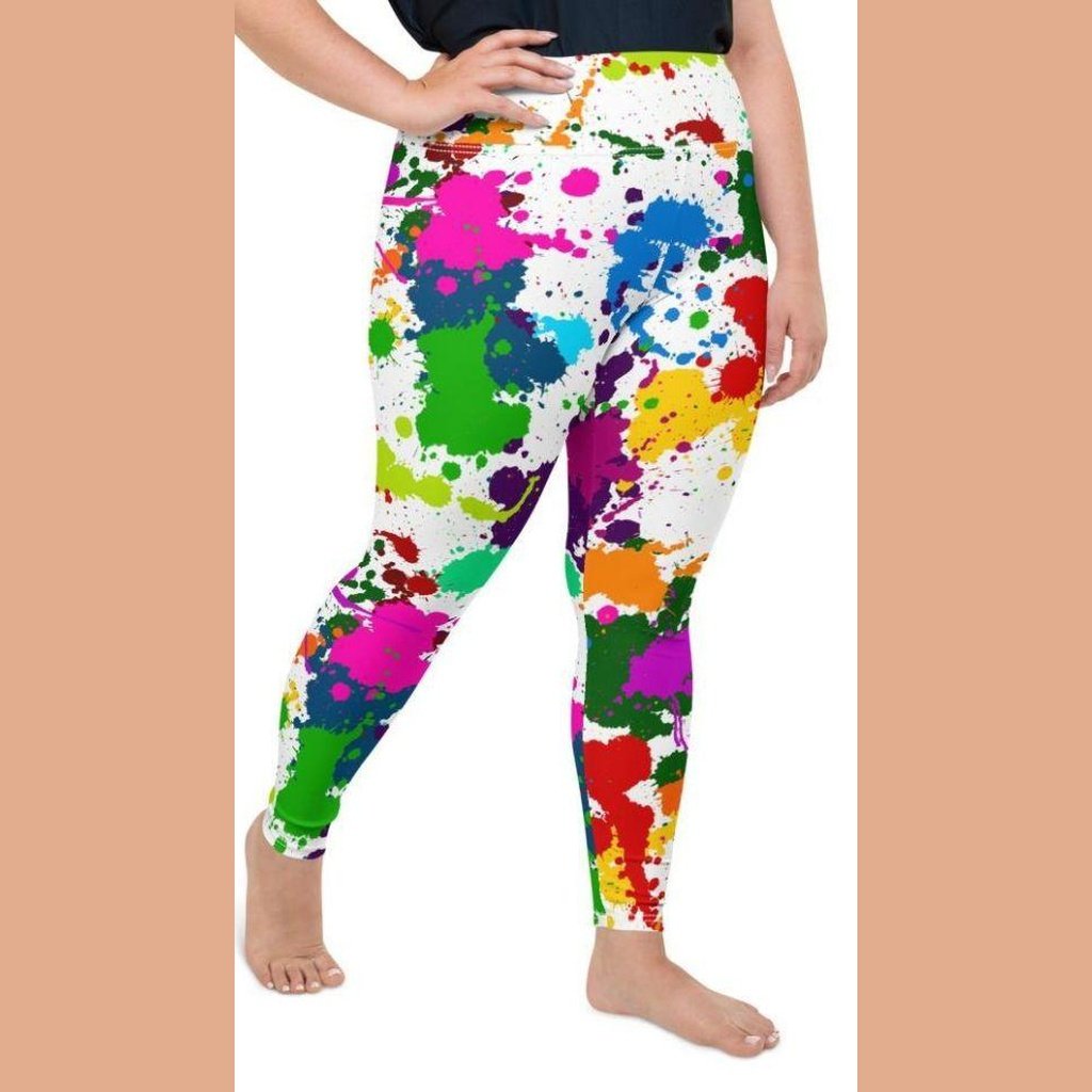 Color Splash Plus Size Leggings