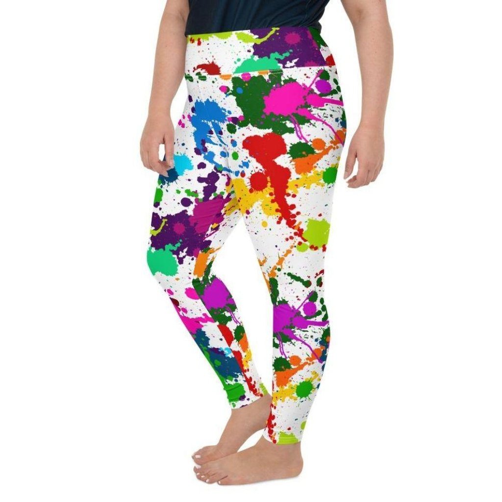 Color Splash Plus Size Leggings