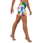 Color Splash Yoga Shorts