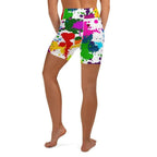 Color Splash Yoga Shorts