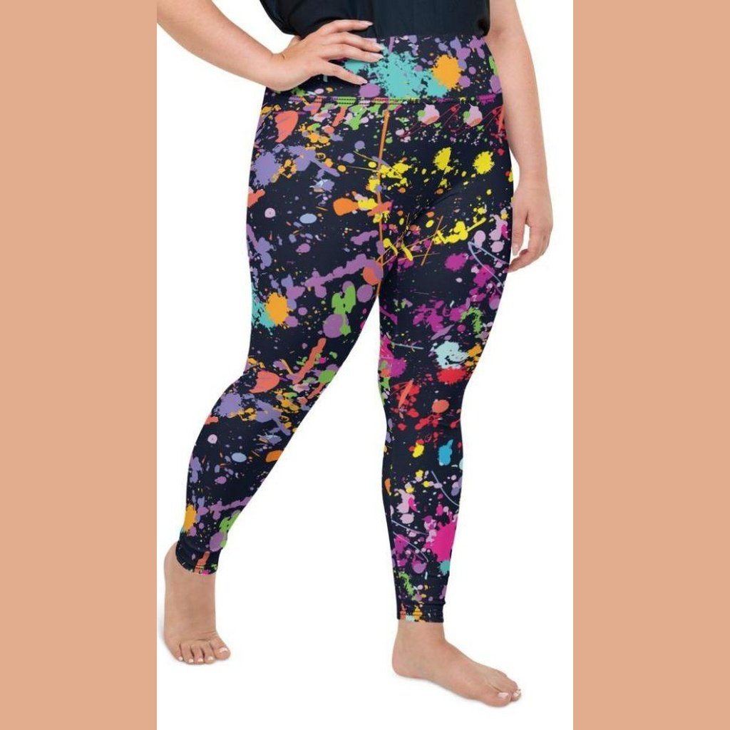 Colorful Abstract Plus Size Leggings