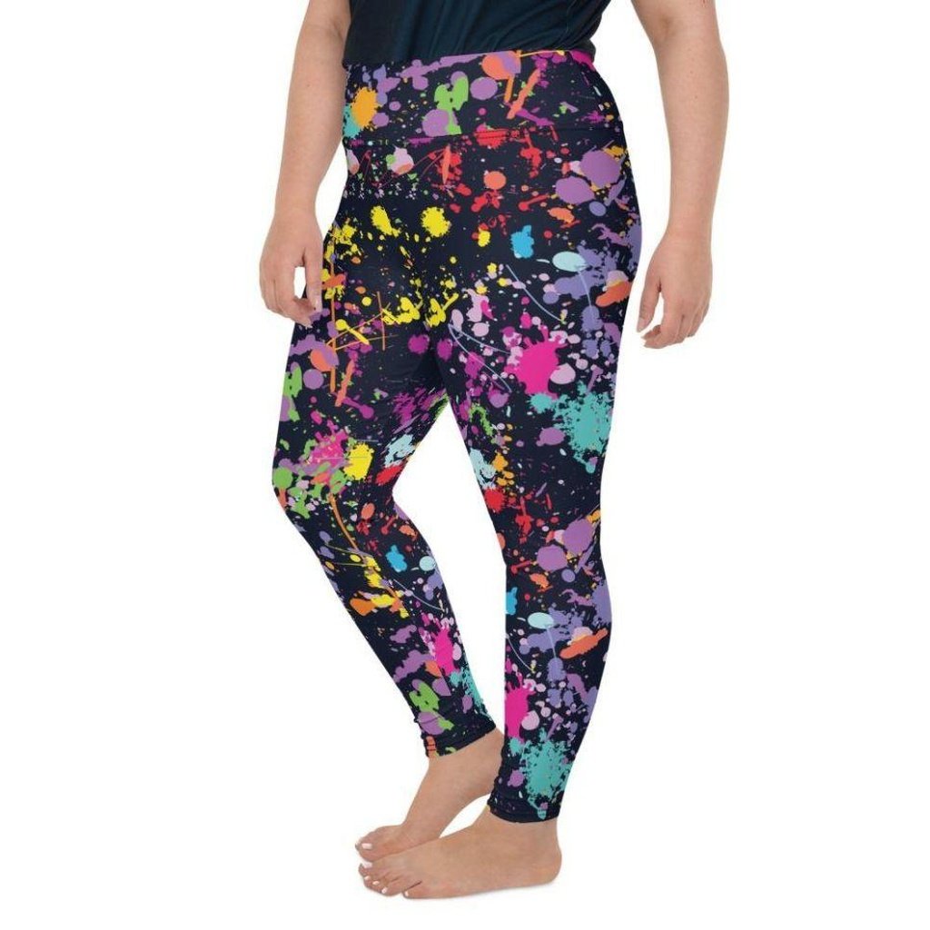 Colorful Abstract Plus Size Leggings