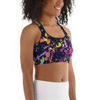 Colorful Abstract Sports Bra