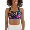 Colorful Abstract Sports Bra