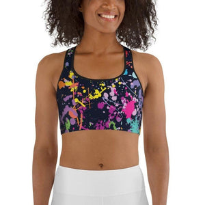 Colorful Abstract Sports Bra