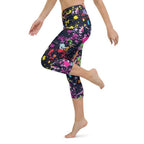Colorful Abstract Yoga Capris
