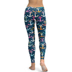Colorful Anchor Leggings