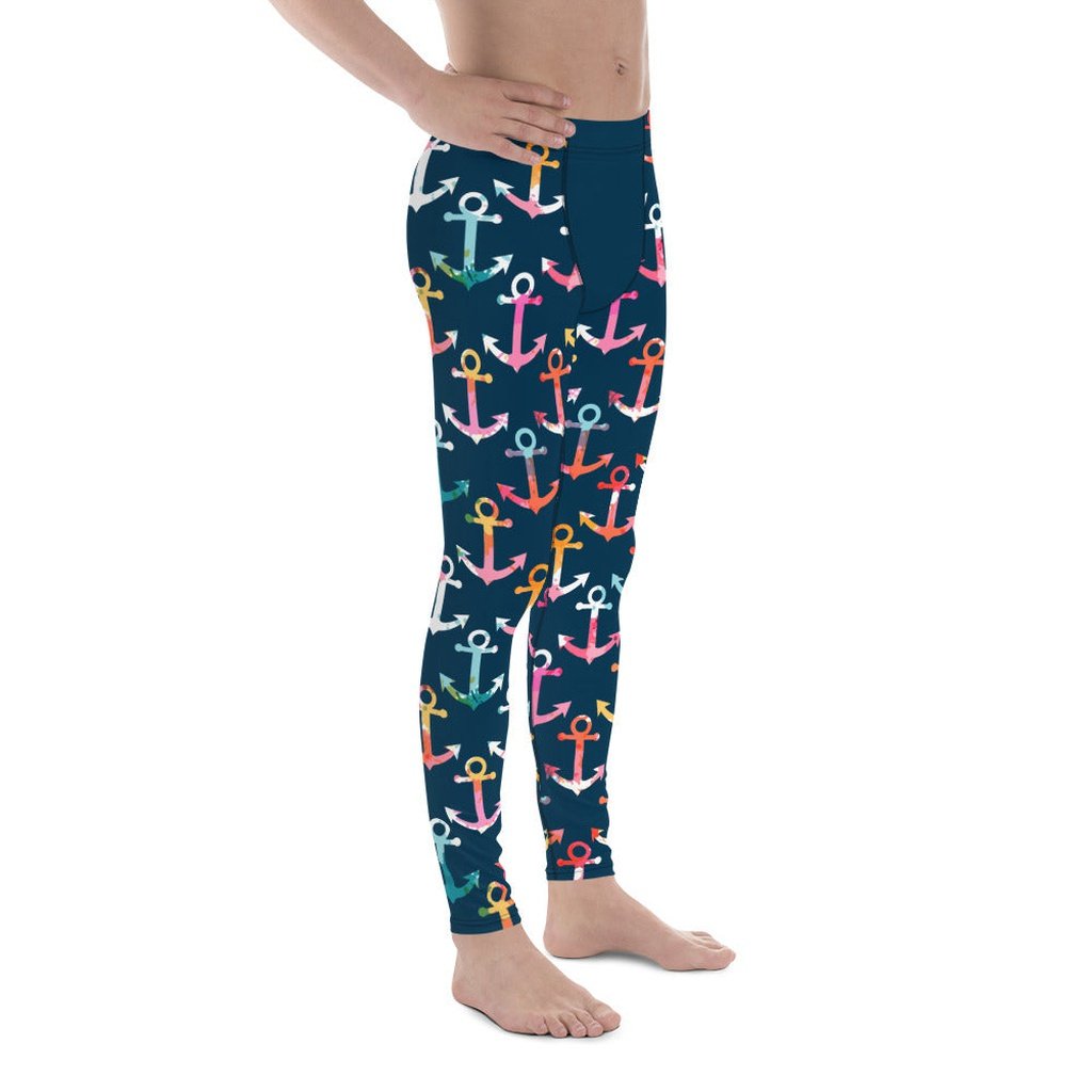 Colorful Anchor Men's Leggings
