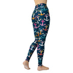 Colorful Anchor Yoga Leggings