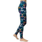 Colorful Anchor Yoga Leggings