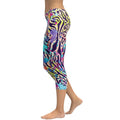 Colorful Animal Print Symbiosis Capris