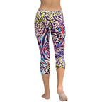 Colorful Animal Print Symbiosis Capris