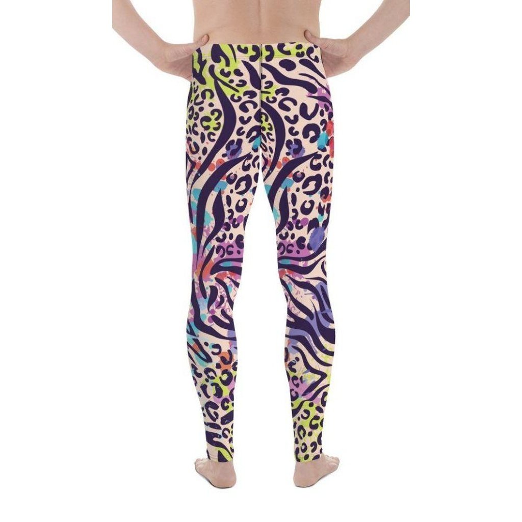 Colorful Animal Print Symbiosis Men's Leggings