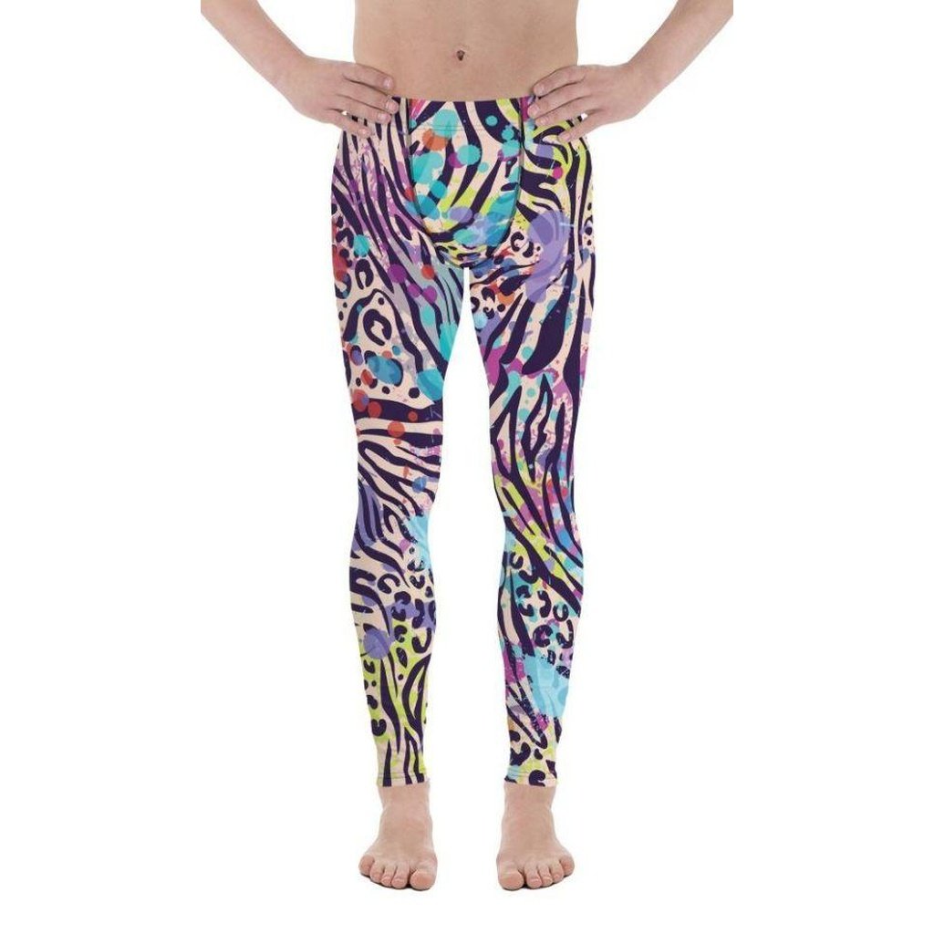 Colorful Animal Print Symbiosis Men's Leggings