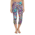 Colorful Animal Print Symbiosis Yoga Capris