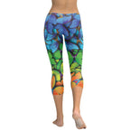 Colorful Butterflies Capris