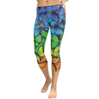 Colorful Butterflies Capris