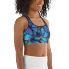 Colorful Butterflies Sports Bra