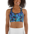 Colorful Butterflies Sports Bra