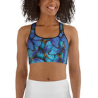 Colorful Butterflies Sports Bra