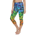 Colorful Butterflies Yoga Capris