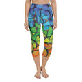 Colorful Butterflies Yoga Capris