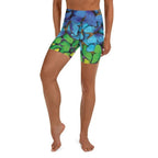 Colorful Butterflies Yoga Shorts