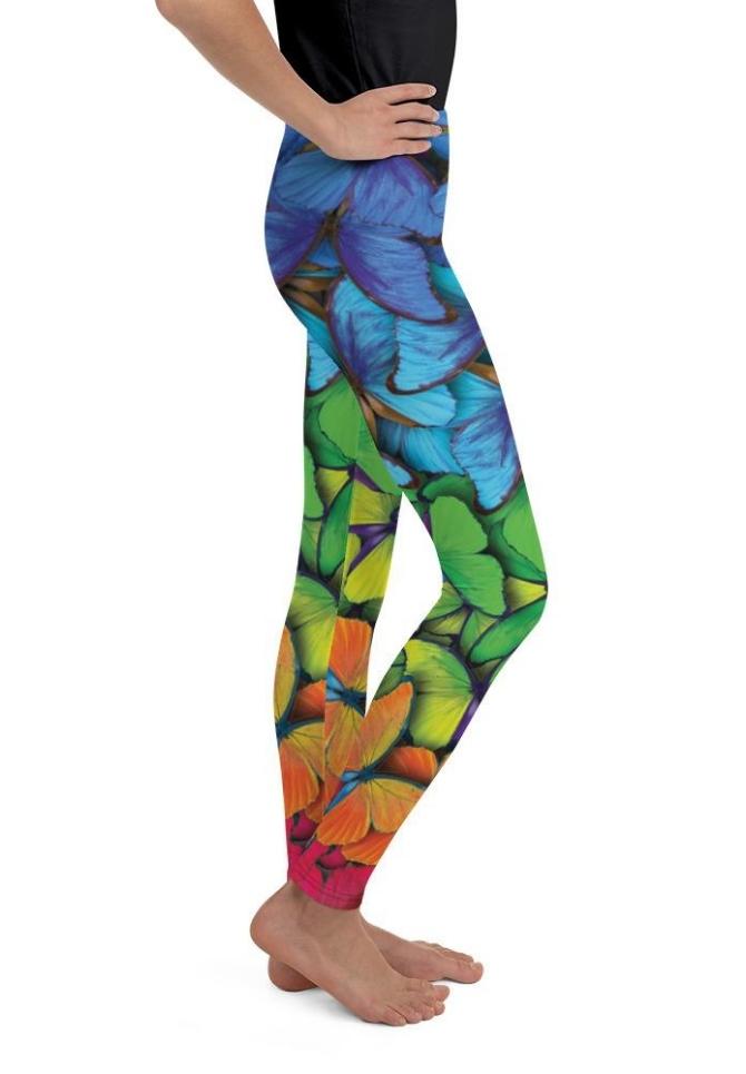Colorful Butterflies Youth Leggings