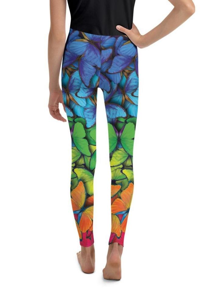 Colorful Butterflies Youth Leggings