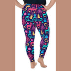 Colorful Christmas Plus Size Leggings - FiercePulse - Premium Workout Leggings - Yoga Pants