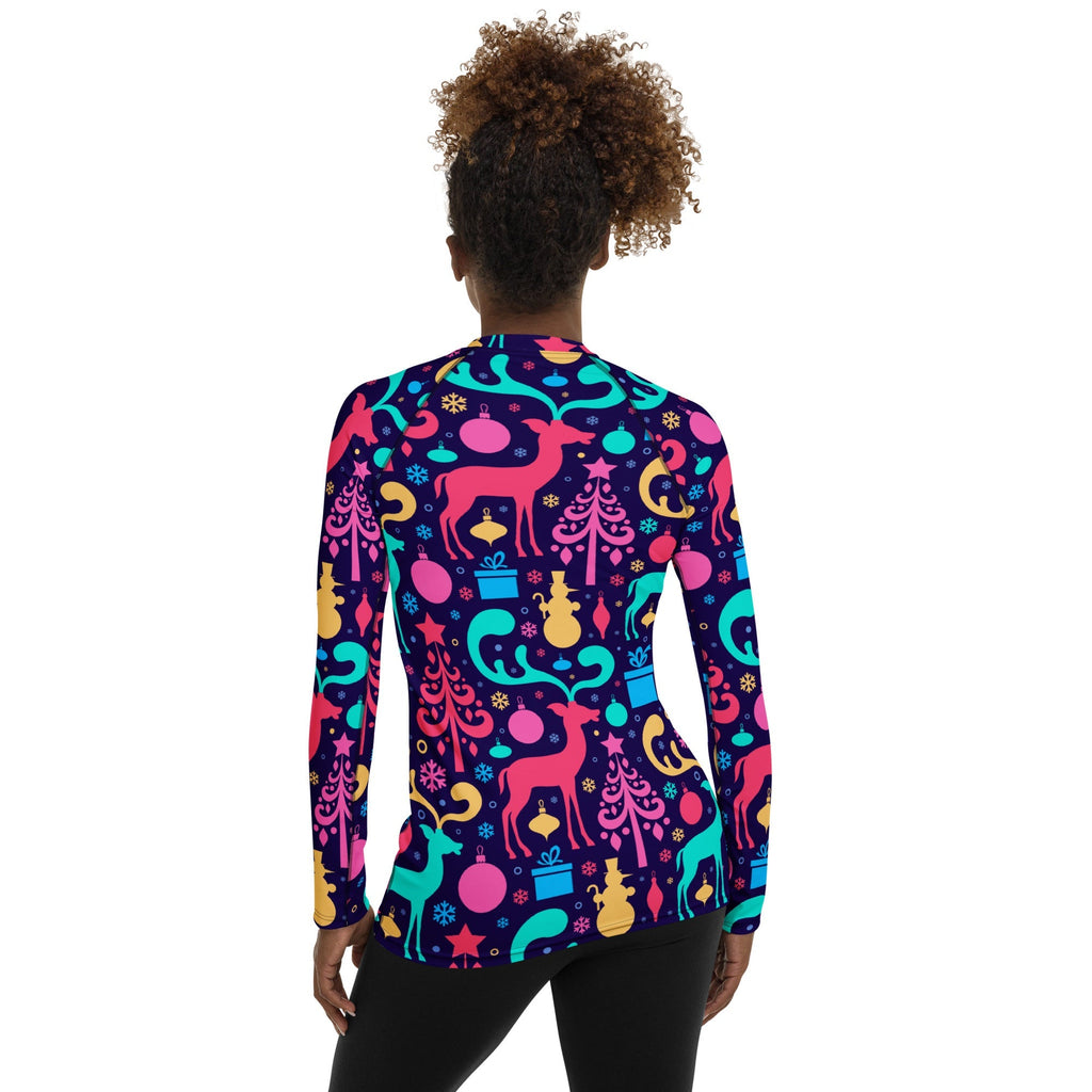 Colorful Christmas Rash Guard