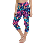 Colorful Christmas Yoga Capris