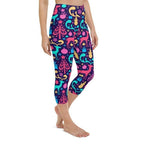 Colorful Christmas Yoga Capris