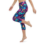 Colorful Christmas Yoga Capris