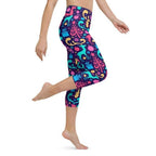 Colorful Christmas Yoga Capris
