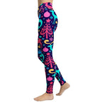 Colorful Christmas Yoga Leggings - FiercePulse - Premium Workout Leggings - Yoga Pants