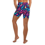 Colorful Christmas Yoga Shorts