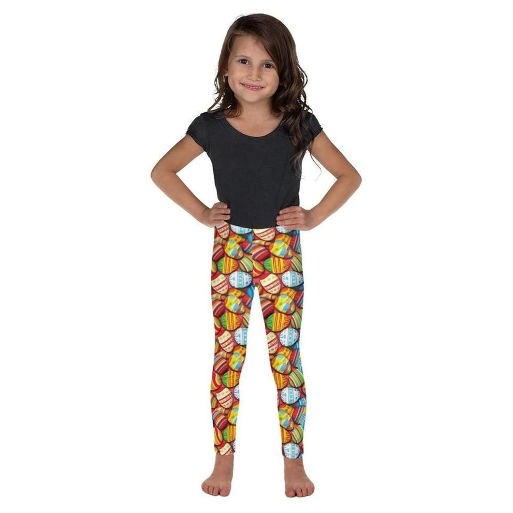 Colorful Easter Eggs Kid's Leggings